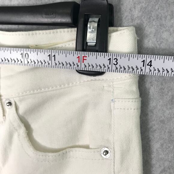 Jessica Simpson Jeans Size 26 Slim Straight Stretch Raw Frayed Hem Shark Bite - Picture 9 of 13